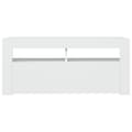 Pikkukuva 8 / 11: TV-taso LED-valoilla valkoinen 90x35x40 cm - TV-taso - TV-tasot - Home & Living