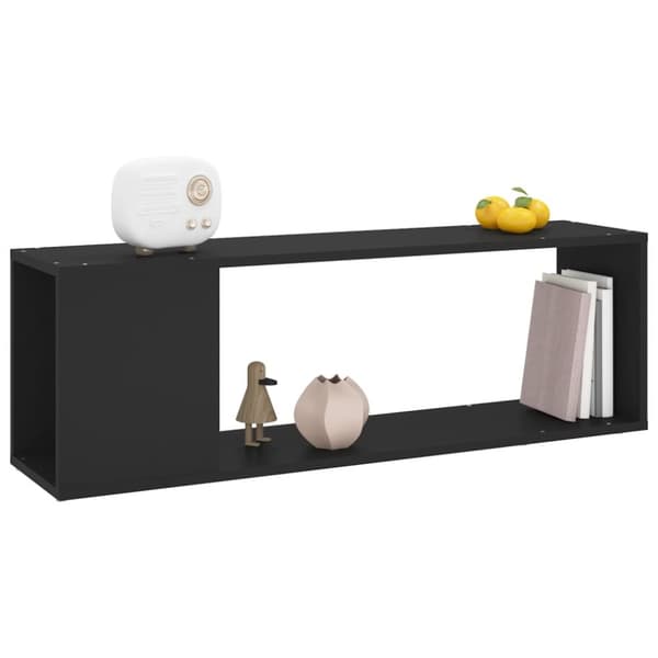Tv-bänk svart 100x24x32 cm konstruerat trä - Väggskåp - Tv-skåp - Home & Living