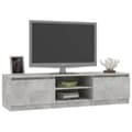 Miniatyrbillede 4 af 8: Tv-bord 140x40x35,5 cm konstrueret træ betongrå - Tv-skab - Tv-skabe - Home & Living