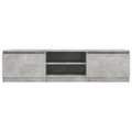 Miniatyrbillede 5 af 8: Tv-bord 140x40x35,5 cm konstrueret træ betongrå - Tv-skab - Tv-skabe - Home & Living