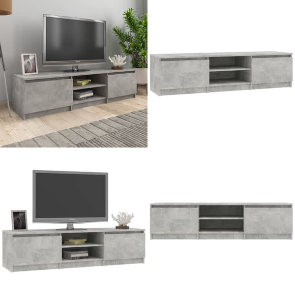 Tv-bord 140x40x35,5 cm konstrueret træ betongrå - Tv-skab - Tv-skabe - Home & Living