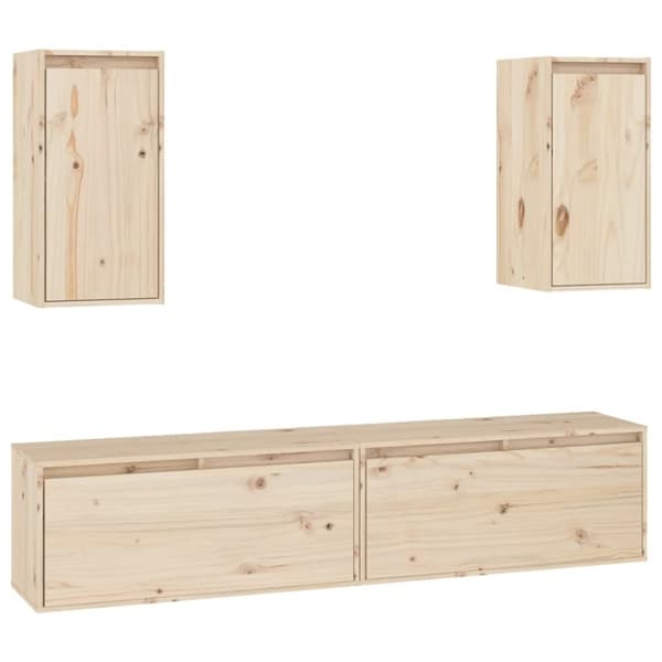 TV-tasot 4 kpl täysi mänty - TV-taso - TV-tasot - Home & Living