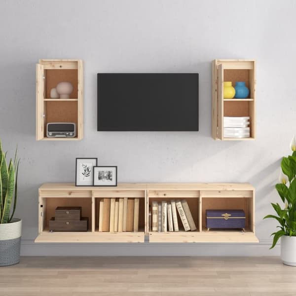 TV-tasot 4 kpl täysi mänty - TV-taso - TV-tasot - Home & Living
