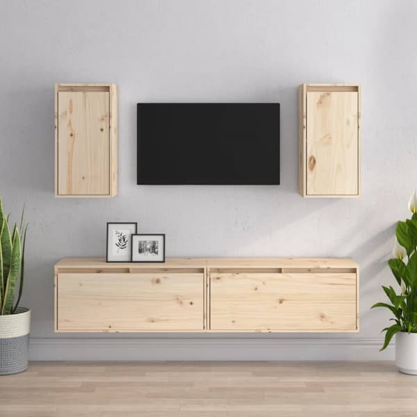 TV-tasot 4 kpl täysi mänty - TV-taso - TV-tasot - Home & Living