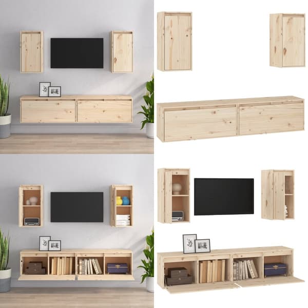 TV-tasot 4 kpl täysi mänty - TV-taso - TV-tasot - Home & Living