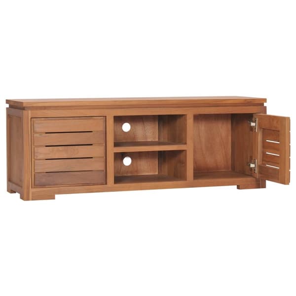 TV-bänk 110x30x40 cm massiv teak - Tv-bänk - Tv-bänkar - Home & Living