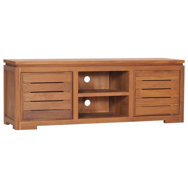 TV-bänk 110x30x40 cm massiv teak - Tv-bänk - Tv-bänkar - Home & Living