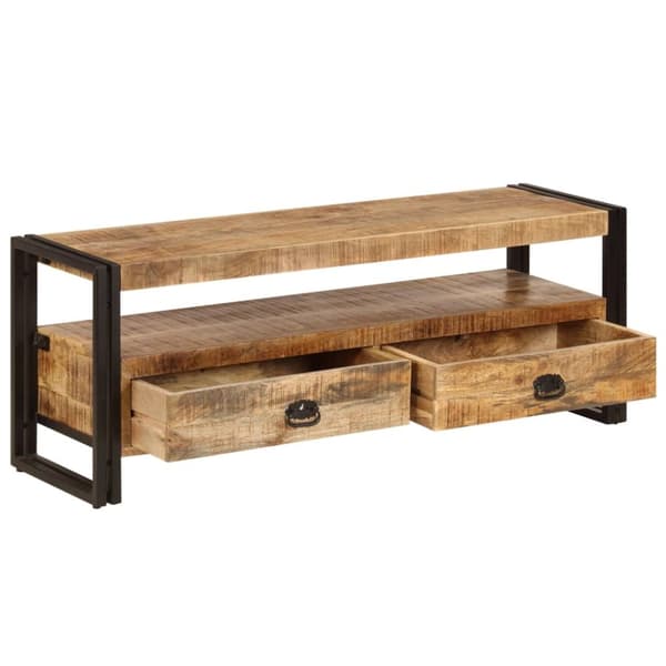 TV-bänk 120x35x45 cm massivt mangoträ - TV-skåp - Träskåp - Home & Living