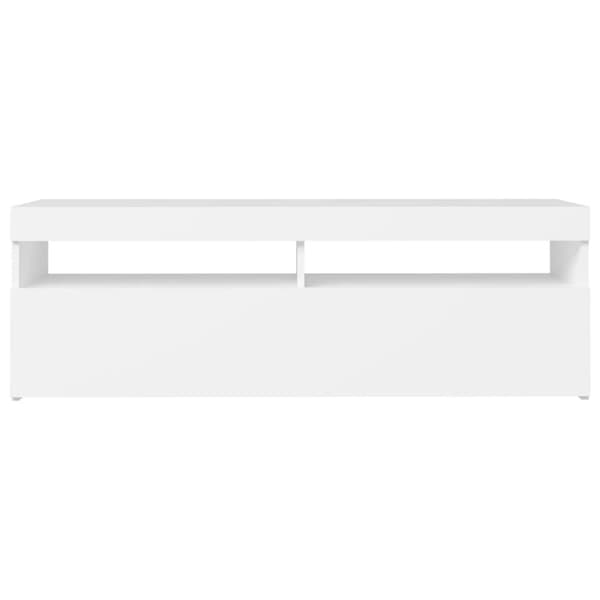 TV-taso LED-valoilla valkoinen 120x35x40 cm - TV-taso - TV-tasot - Home & Living