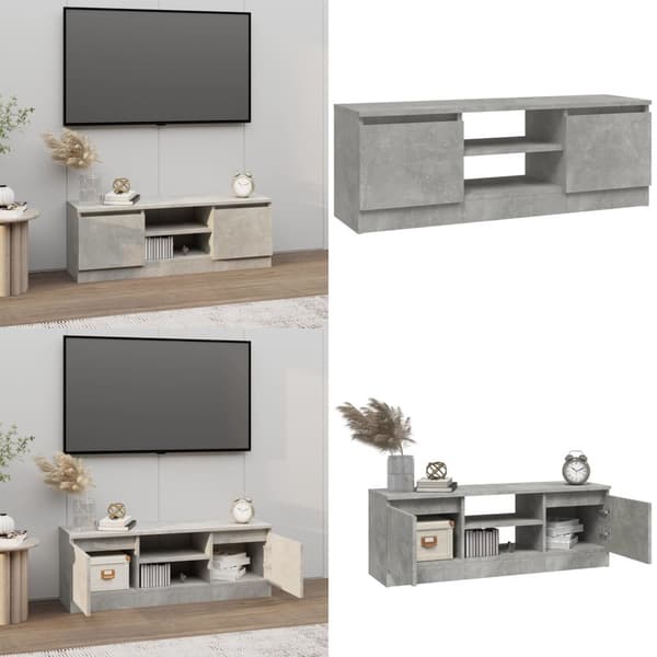 TV-taso ovella betoninharmaa 102x30x36 cm - TV-taso - TV-tasot - Home & Living