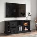 Miniatyrbillede 4 af 11: Tv-bord 102x35,5x47,5 cm konstrueret træ sort - Tv-skab - Tv-skabe - Home & Living