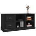 Miniatyrbillede 5 af 11: Tv-bord 102x35,5x47,5 cm konstrueret træ sort - Tv-skab - Tv-skabe - Home & Living