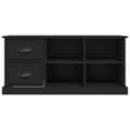 Miniatyrbillede 7 af 11: Tv-bord 102x35,5x47,5 cm konstrueret træ sort - Tv-skab - Tv-skabe - Home & Living