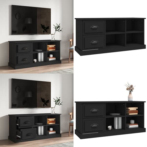 Tv-bord 102x35,5x47,5 cm konstrueret træ sort - Tv-skab - Tv-skabe - Home & Living