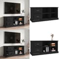 Miniatyrbillede 1 af 11: Tv-bord 102x35,5x47,5 cm konstrueret træ sort - Tv-skab - Tv-skabe - Home & Living