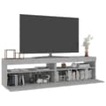 Pikkukuva 4 / 11: TV-tasot 2 kpl LED-valoilla betoninharmaa 75x35x40 cm - TV-taso - TV-taso - Home & Living