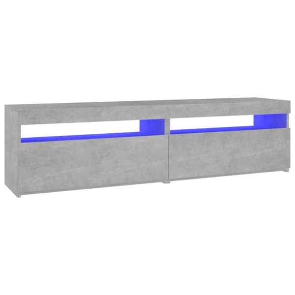 TV-tasot 2 kpl LED-valoilla betoninharmaa 75x35x40 cm - TV-taso - TV-taso - Home & Living