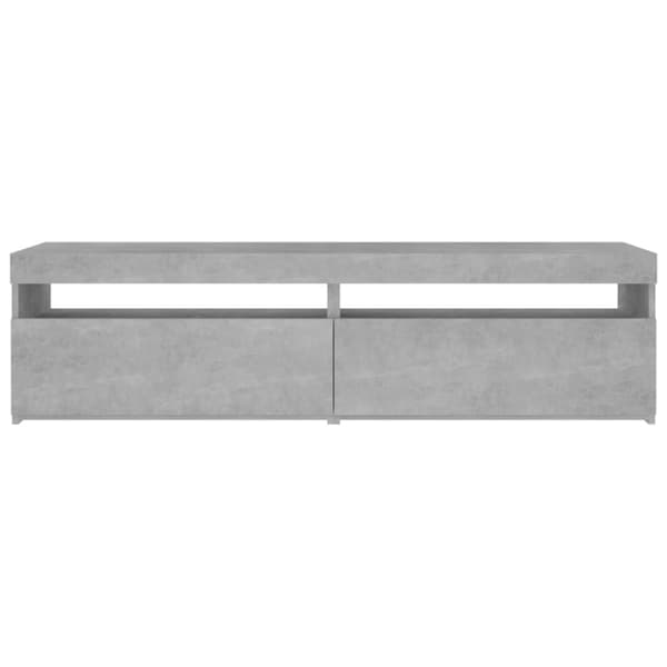 TV-tasot 2 kpl LED-valoilla betoninharmaa 75x35x40 cm - TV-taso - TV-taso - Home & Living