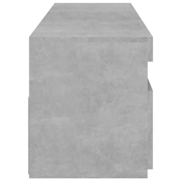 TV-tasot 2 kpl LED-valoilla betoninharmaa 75x35x40 cm - TV-taso - TV-taso - Home & Living