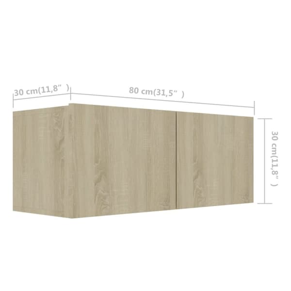Tv-skabe 6 dele spånplade sonoma-eg - Tv-skab - Tv-skabe - Home & Living