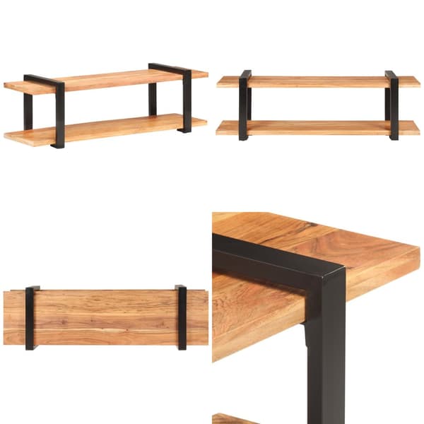 TV-bänk 130x40x40 cm massivt akaciaträ - TV-bänk - TV-bänkar - Home & Living