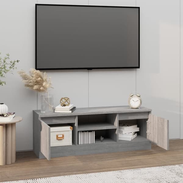 TV-taso ovella harmaa Sonoma 102x30x36 cm - TV-taso - TV-tasot - Home & Living