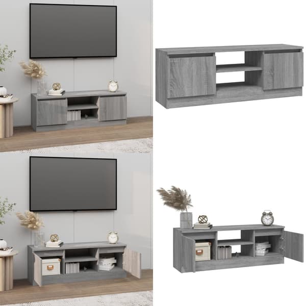 TV-taso ovella harmaa Sonoma 102x30x36 cm - TV-taso - TV-tasot - Home & Living