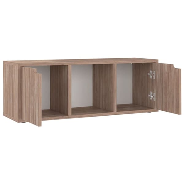 TV-bänk grå sonoma-ek 88,5x27,5x30,5 cm spånskiva - Tvbänk - Tvbänkar - Home & Living