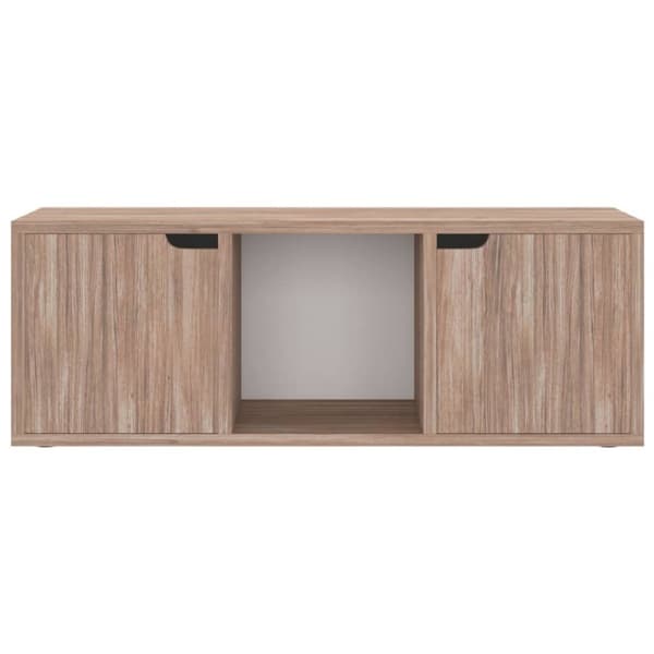 TV-bänk grå sonoma-ek 88,5x27,5x30,5 cm spånskiva - Tvbänk - Tvbänkar - Home & Living