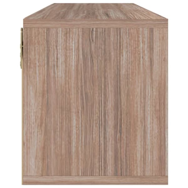 TV-bänk grå sonoma-ek 88,5x27,5x30,5 cm spånskiva - Tvbänk - Tvbänkar - Home & Living