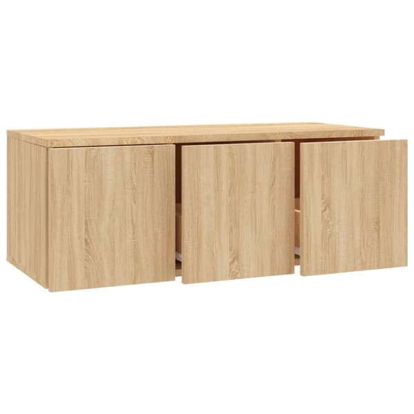 Tv-skab 80x34x30 cm spånplade sonoma-eg - Tv-skab - Tv-skabe - Home & Living