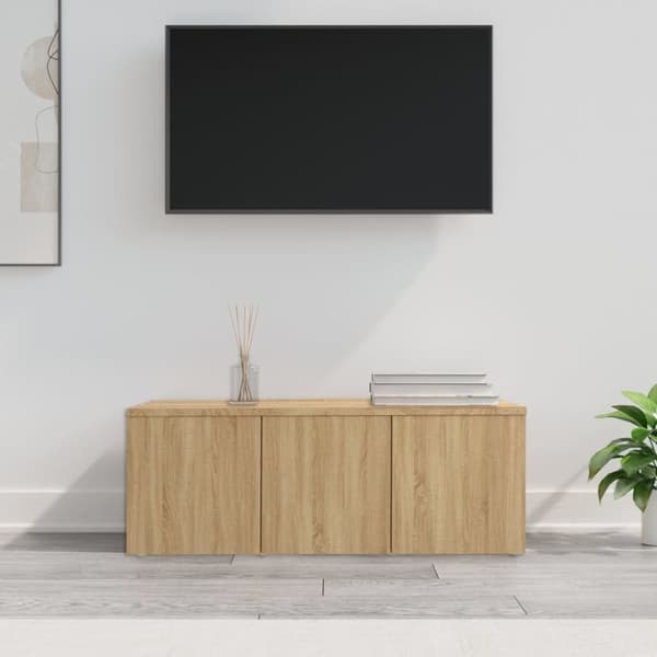 Tv-skab 80x34x30 cm spånplade sonoma-eg - Tv-skab - Tv-skabe - Home & Living