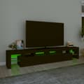 Pikkukuva 5 / 11: TV-taso LED-valoilla musta 230x36,5x40 cm - TV-taso - TV-taso - Home & Living