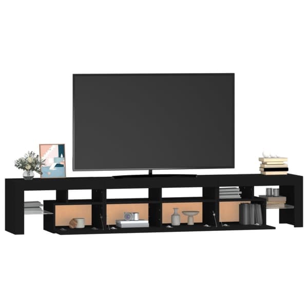 TV-taso LED-valoilla musta 230x36,5x40 cm - TV-taso - TV-taso - Home & Living