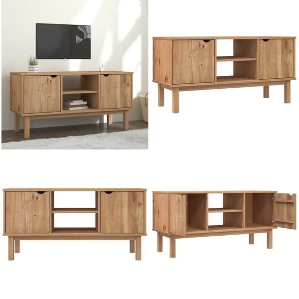 Tv-skab OTTA 113,5x43x57 cm massivt fyrretræ - Tv-skab - Tv-skabe - Home & Living