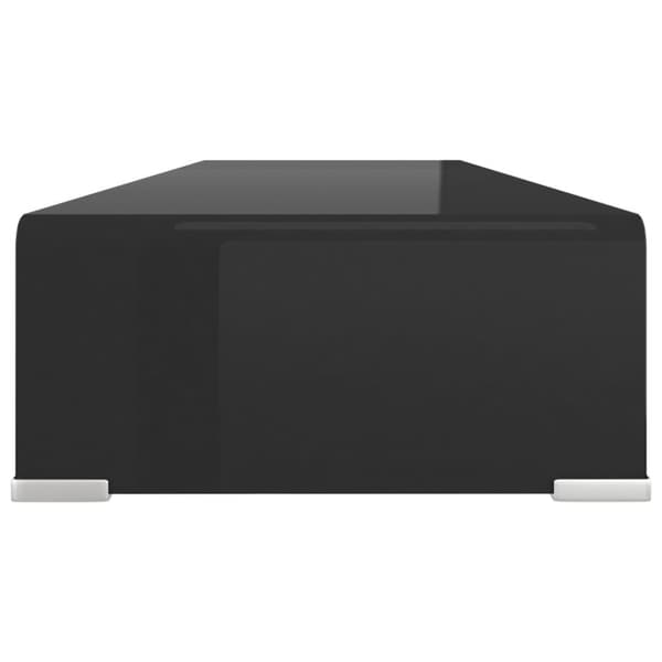 TV-stander/monitorstand sort glas 90x30x13 cm - Tv-stativ - Tv-stativer - Home & Living