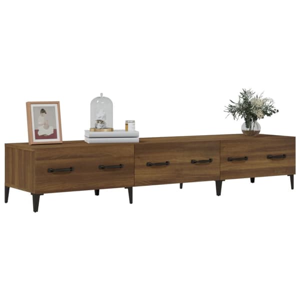 Tv-bord 150x34,5x30 cm konstrueret træ brun egetræsfarve - Tv-skab - Tv-skabe - Home & Living