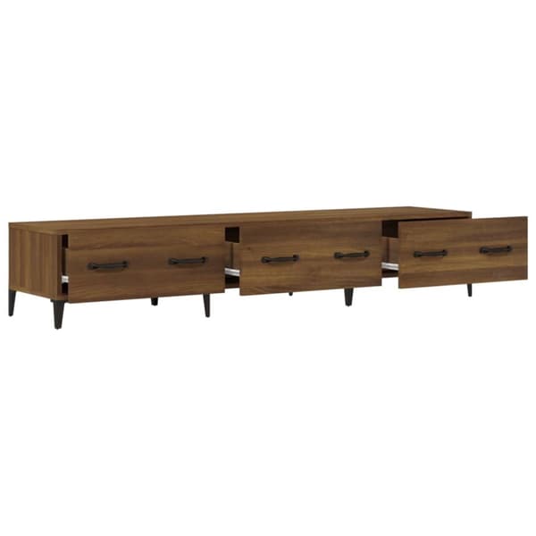 Tv-bord 150x34,5x30 cm konstrueret træ brun egetræsfarve - Tv-skab - Tv-skabe - Home & Living