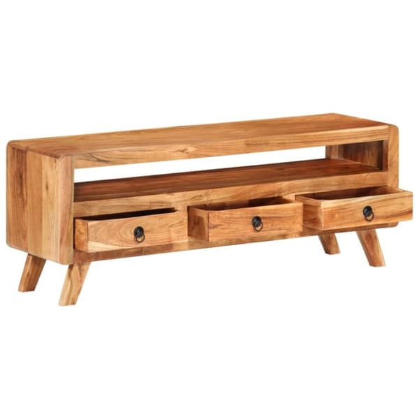 TV-bänk 110x30x40 cm massiv akacia - TV-skåp - TV-bänk - Home & Living