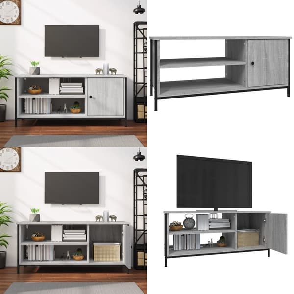 Tv-bänk grå sonoma 100x40x45 cm konstruerat trä - TV-bänk - TV-bänkar - Home & Living