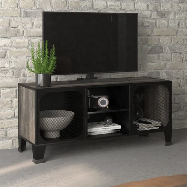 TV-taso harmaa 105x36x47 cm metalli ja MDF - TV-taso - TV-tasot - Home & Living