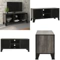 Pikkukuva 1 / 11: TV-taso harmaa 105x36x47 cm metalli ja MDF - TV-taso - TV-tasot - Home & Living