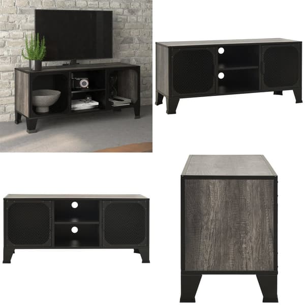 TV-taso harmaa 105x36x47 cm metalli ja MDF - TV-taso - TV-tasot - Home & Living