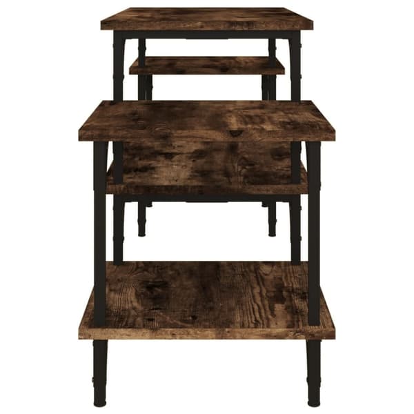 Tv-bord 117x35x52 cm konstrueret træ røget egetræsfarve - Tv-skab - Tv-skabe - Home & Living