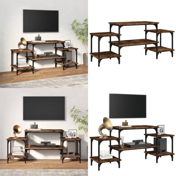 Tv-bord 117x35x52 cm konstrueret træ røget egetræsfarve - Tv-skab - Tv-skabe - Home & Living