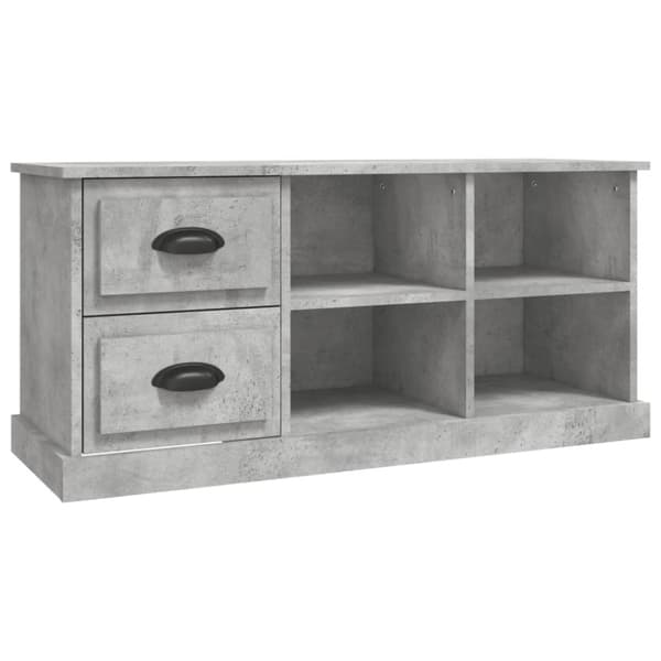 TV-taso betoninharmaa 102x35,5x47,5 cm tekninen puu - TV-taso - TV-tasot - Home & Living