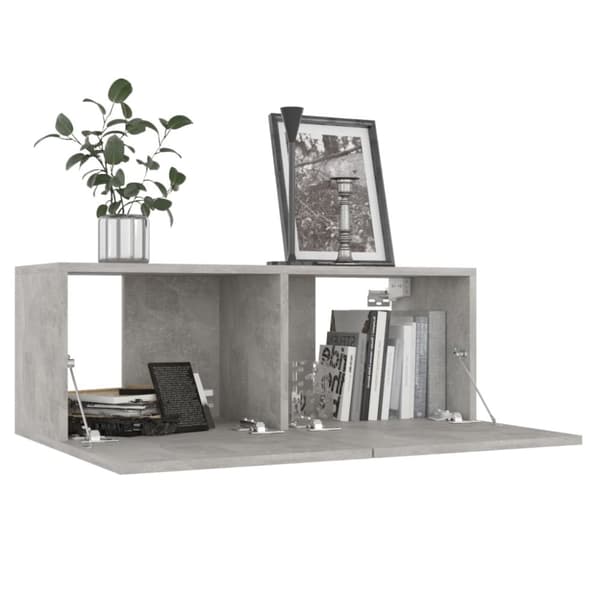 TV-skåp 4 st betonggrå 80x30x30 cm konstruerat trä - TV-skåp - Hifi -skåp - Home & Living