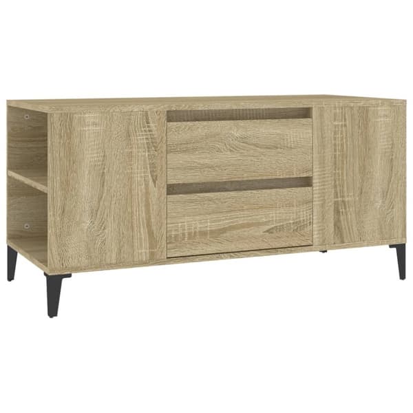 Tv-bord 102x44,5x50 cm konstrueret træ sonoma-eg - Tv-skab - Tv-skabe - Home & Living