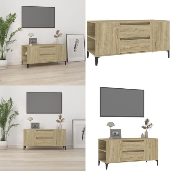 TV-taso Sonoma-tammi 102x44,5x50 cm tekninen puu - TV-taso - TV-tasot - Home & Living