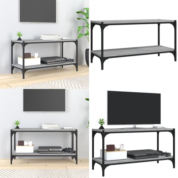 Tv-bänk grå sonoma 80x36x50 cm konstruerat trä - TV-bänk - TV-bänkar - Home & Living